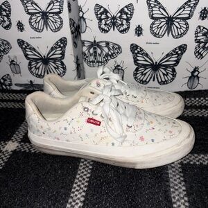 Levi's Women’s White Floral Sneakers